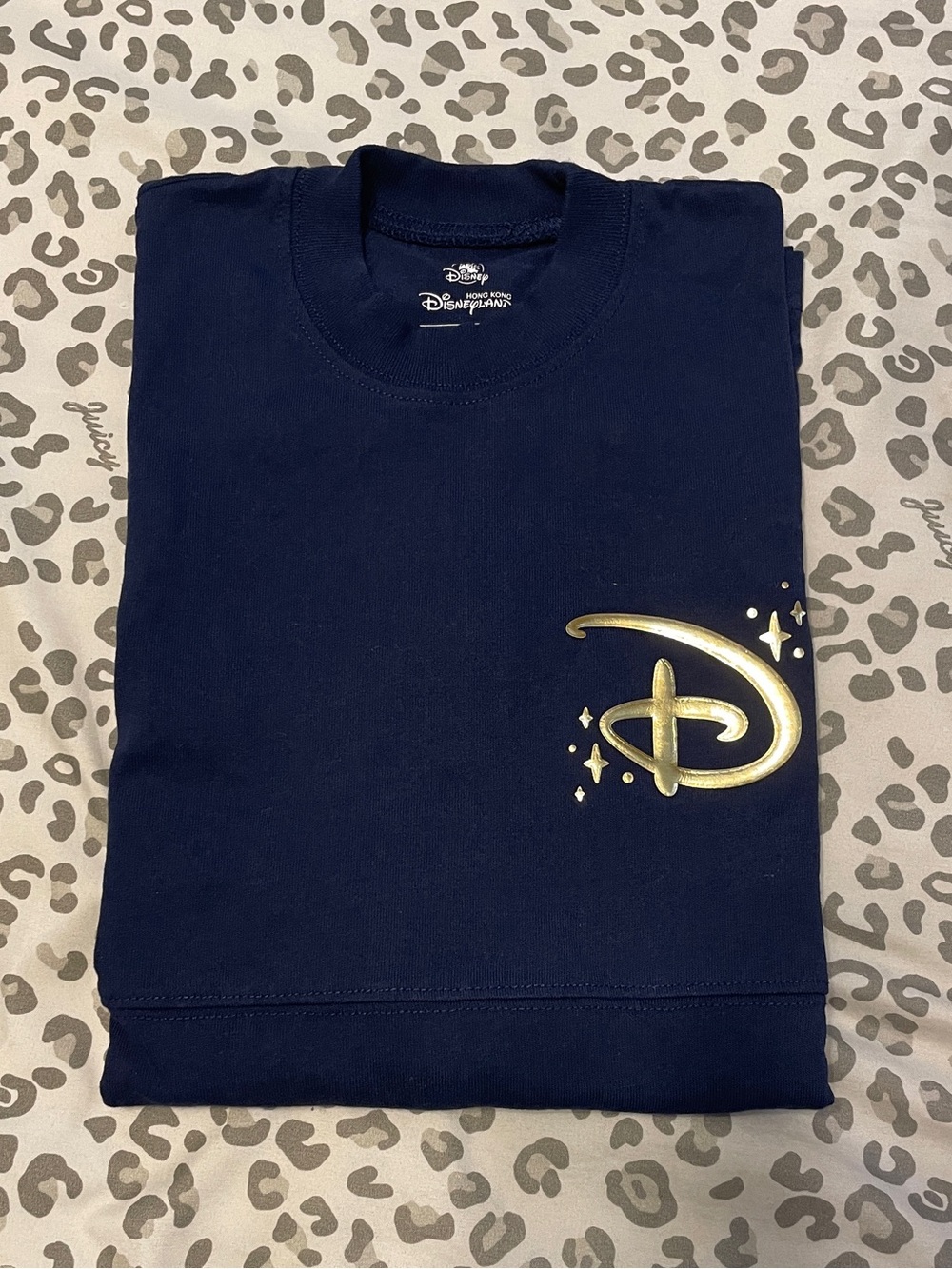 Disney (Hong Kong) Navy & Gold Long Sleeve with Gold D Logo